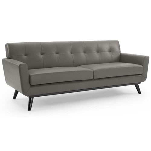 Engage Top-Grain Leather Living Room Lounge Sofa EEI-3733-GRY