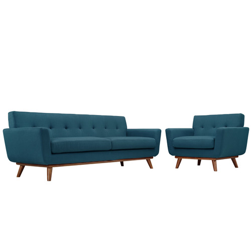 Engage Armchair And Sofa Set Of 2 EEI-1344-AZU