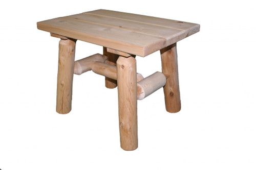 Rustic And Natural Wood End Or Side Table (370290)