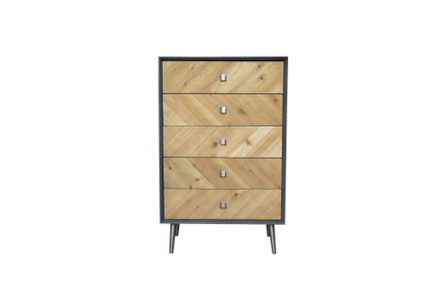 16.75" X 25.5" X 41" Gray Wood Cabinet (370378)