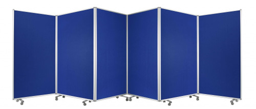 212" X 1" X 71" Blue, Metal, 6 Panel, Screen (370384)