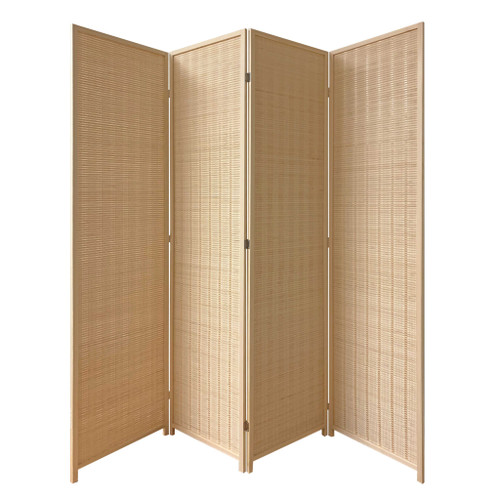 Natural Woven Bamboo 4 Panel Room Divider Screen (370413)