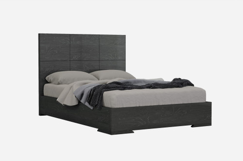 57" X 79" X 48" Gray Stainless Steel King Bed (370597)