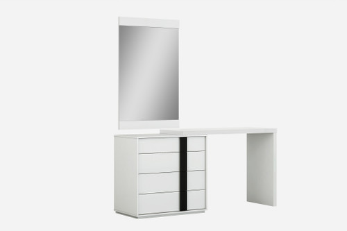 48" X 18" X 33" White Double Dresser Extension (370701)