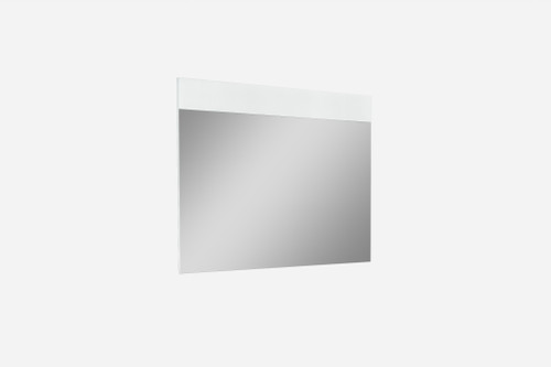63" X 1" X 48" Gloss White Glass Mirror (372087)