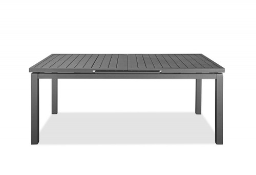 71" X 43" X 30" Gray Aluminum Dining Table (372202)