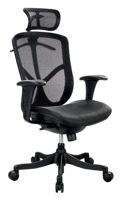 26" X 27.5" X 40" Black Mesh Low Tilt Chair (372369)