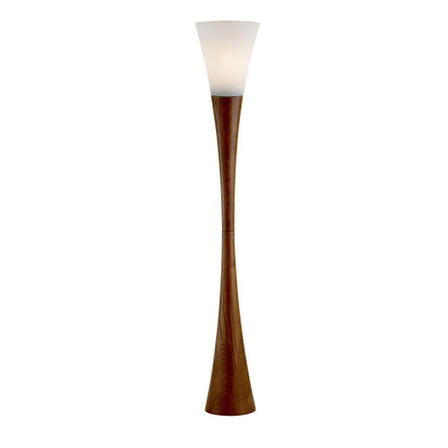 10" X 10" X 68" Walnut Wood Floor Lamp (372535)
