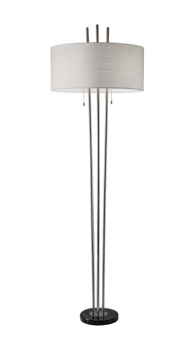 22" X 22" X 71" Brushed Steel Metal Floor Lamp (372665)