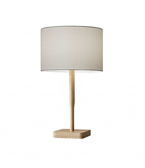 8" X 8" X 21" Natural Wood Table Lamp (372673)
