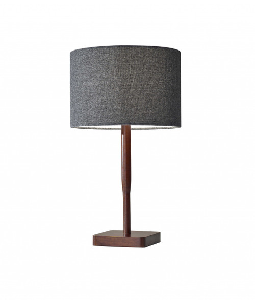 8" X 8" X 21" Walnut Wood Table Lamp (372674)