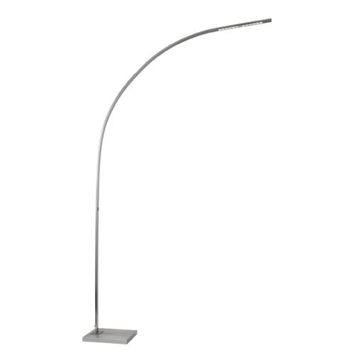 52" X 9.75" X 91" Brushed Steel Metal Led Arc Lamp (372705)