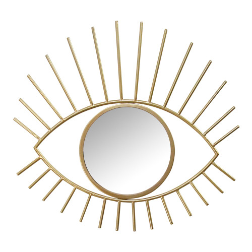 Gold Metal Eye Wall Mirror (373235)