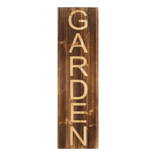 Carved "Garden" Wood Panel Wall Decor (373327)