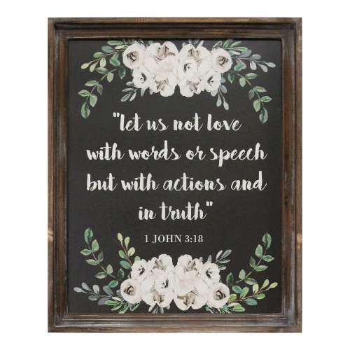 Love With Actions Wood Wall Decor (373336)