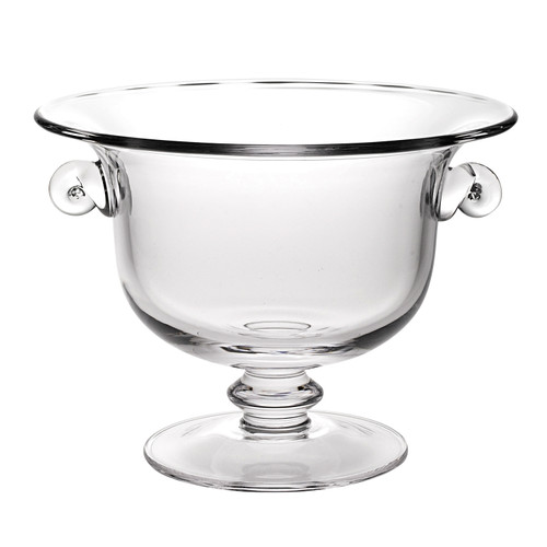 11" Mouth Blown Crystal European Made Trophy, Centerpiece, Fruit Or Punch Bowl (375840)