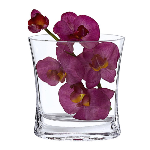 8" Mouth Blown Large Glass Pocket Vase (375890)