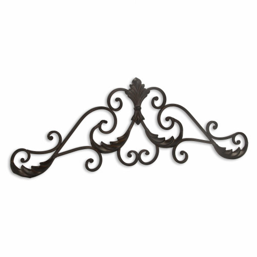 Brown Curved Rustic Door Topper Wall Decor (379860)