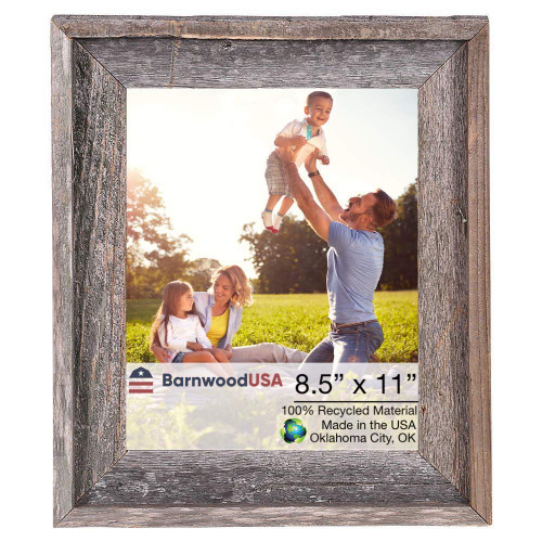 8.5" X 11" Natural Weathered Gray Picture Frame (379898)