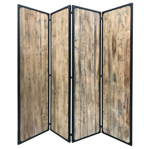 4 Panel Brown Room Divider (379906)