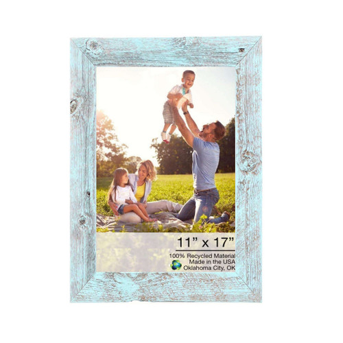 15"X21" Rustic Blue Picture Frame (380287)