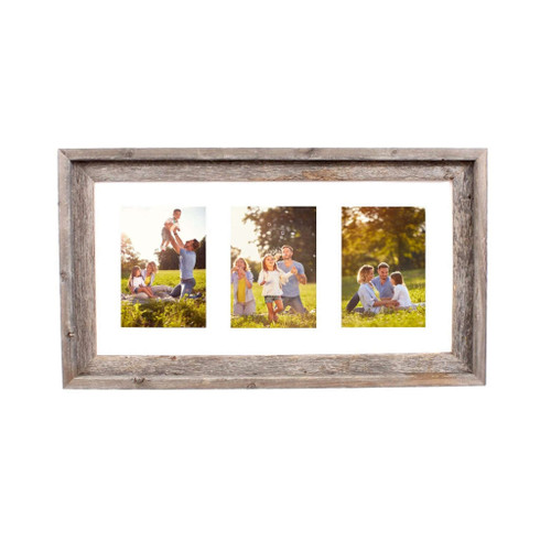 13"X23" Rustic White Picture Frame With Plexiglass Holder (380300)