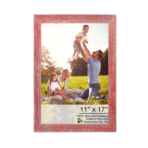 13"X19" Rustic Red Picture Frame (380301)