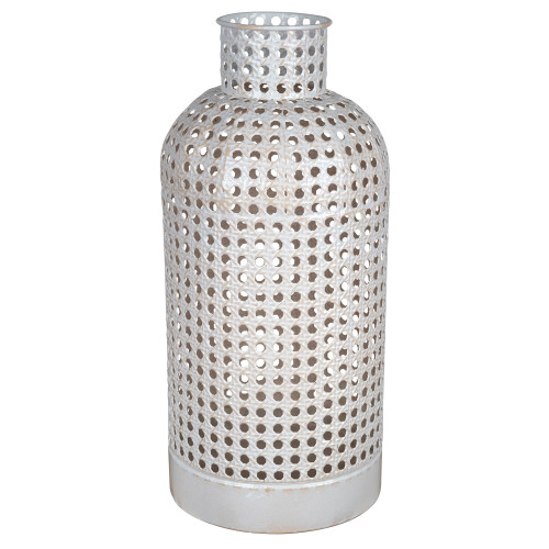 Stratton Home Decor Medium Metal Cane Webb Vase (380779)