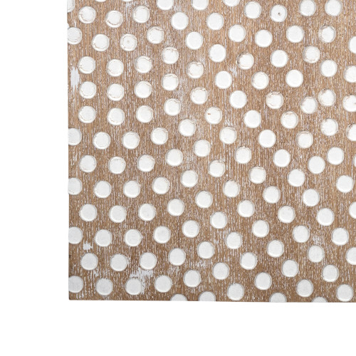 Stratton Home Decor Dotted Pattern Wood Panel Wall Decor (380799)