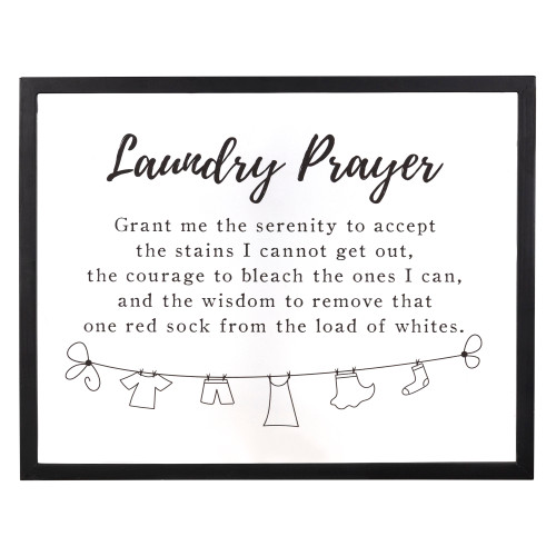 Stratton Home Decor Laundry Prayer Wall Art (380873)