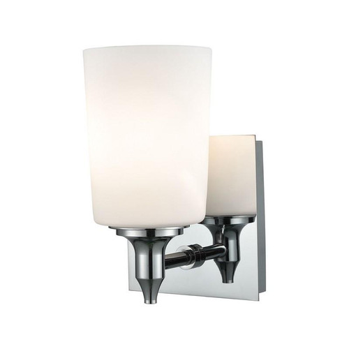 Alton Road 1 Light Vanity In Chrome And Opal Glass (BV2411-10-15)