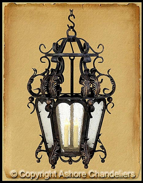 Venetian Small Lantern In Metal Finish (LA-1002-S)