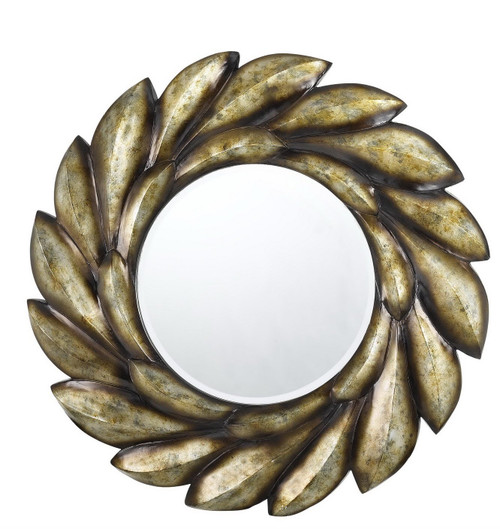 Tivoli Round Pu Frame Mirror With Beveled Glass (WA-2154MIR)