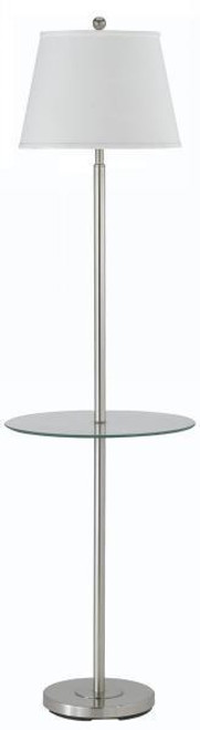 Andros Metel Floor Lamp With Glass Tray (BO-2077GT-BS)