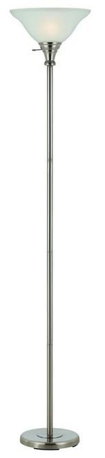 Torchiere Floor Lamps - Brushed Steel (BO-213-BS)