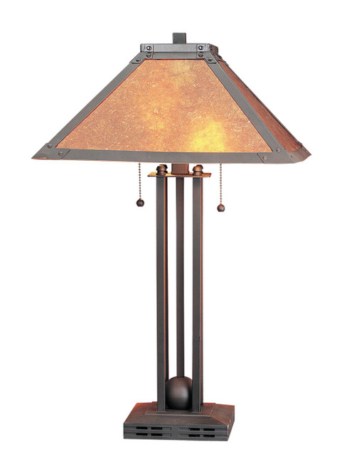 Metal Table Lamp With Mica Shade (BO-476)