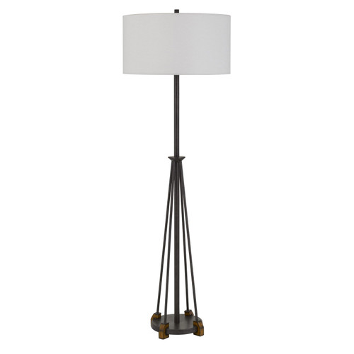 Bellewood Metal/Wood Floor Lamp With Fabric Drum Shade (BO-2895FL)