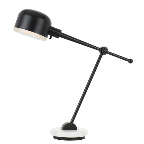 60W Allendale Metal Desk Lamp With Marble Base And Metal Shade (BO-2765DK-DB)