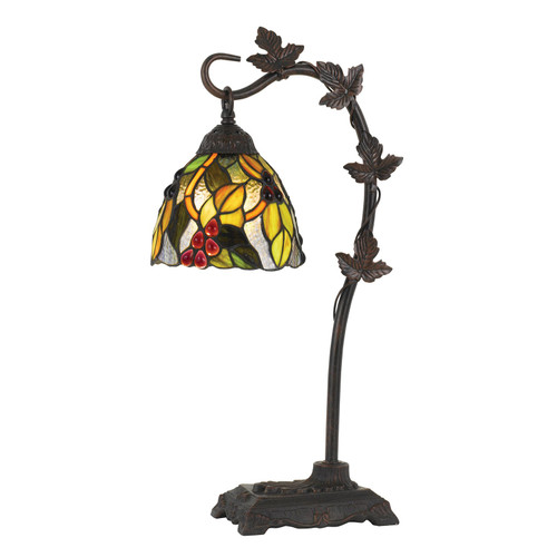 60W Cotulla Downbrdige Tiffany Metal Table Lamp (BO-2754TB)