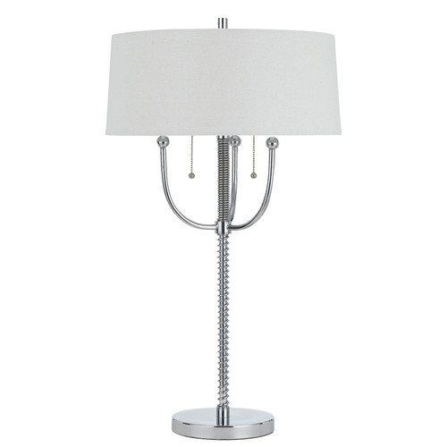 60W X 2 Lesinametal Floor Lamp With Linen Shade (BO-2742TB)