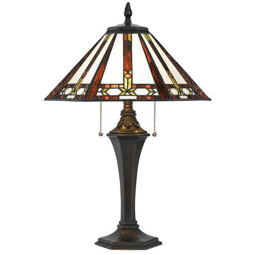 60W X 2 Tiffany Table Lamp (BO-2717TB)