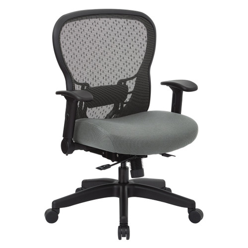 Space Seating R2 Spacegrid Back Chair With Memory Foam Mesh Seat - Grey Mesh (529-M3R2N6F2-2M)