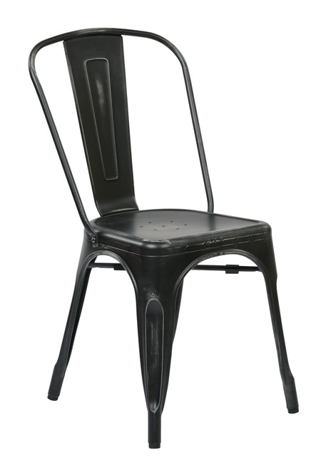 Osp Home Furnishings Bristow Armless Chair - Antique Black (Set Of 4) (BRW29A4-AB)