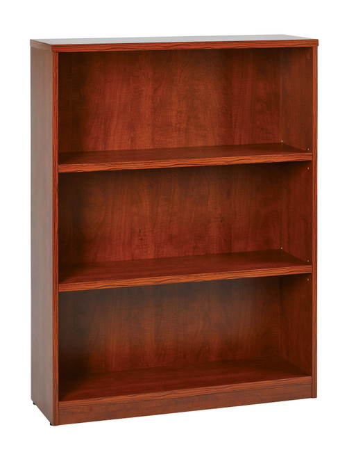Osp Furniture 36Wx12Dx48H 3-Shelf Bookcase With 1" Thick Shelves - Cherry (LBC361248-CHY)