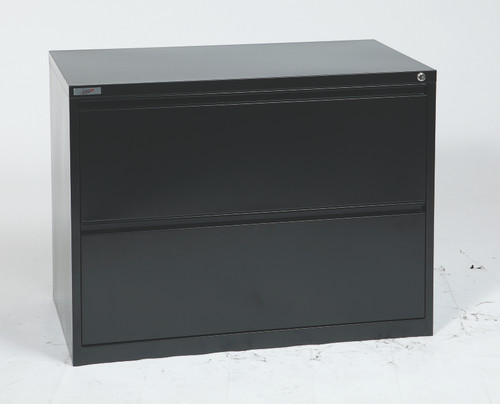 Osp Furniture 36" Wide 2 Drawer Lateral File - Black (LF236-B)