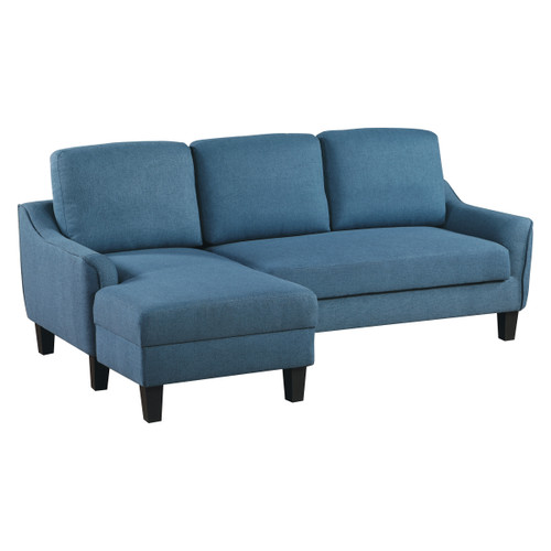 Osp Home Furnishings Lester Chaise Sofa - Blue (LST55S-B81)