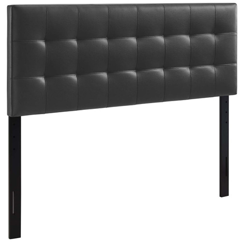 Lily Full Upholstered Vinyl Headboard MOD-5147-BLK