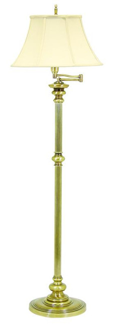 61 Antique Brass Floor Lamp (N604-AB)