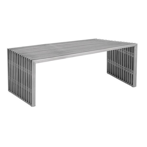Modern Stainless Steel Metal Rectangle Amici Bench (HGDJ122)