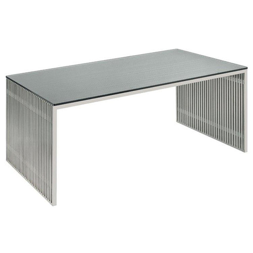 Traditional Stainless Steel Rectangle Amici Desk (HGDJ197)